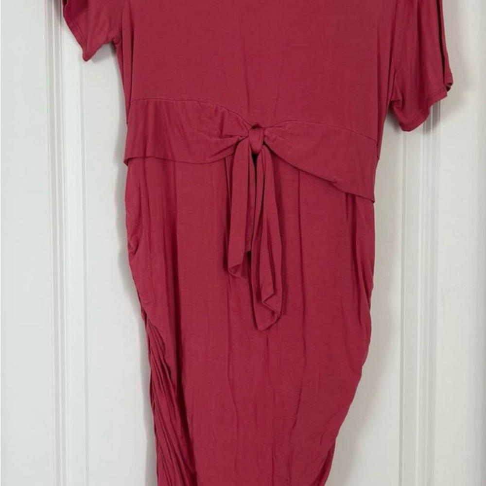 Pinkblush Maternity Pink Tie-Front Dress